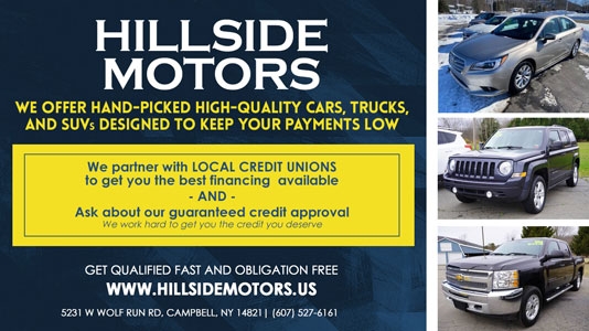 Hillside Motors Ad